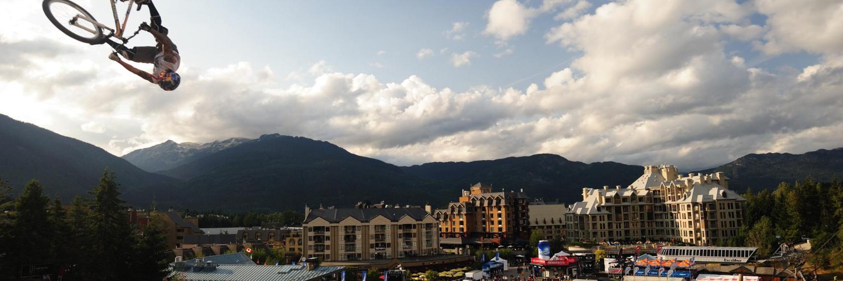 Parque de BTT na Montanha de Whistler