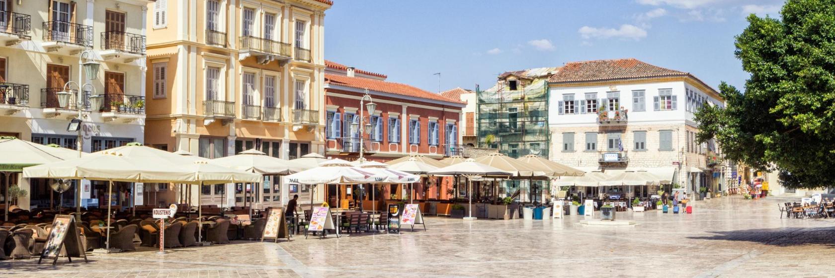 Praça Syntagma em Nafplion